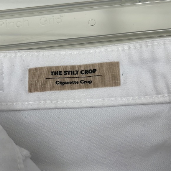 NWOT AG Adriano Goldschmied The Stilt Crop Low Rise Jeans white slim size 25 - Picture 2 of 6